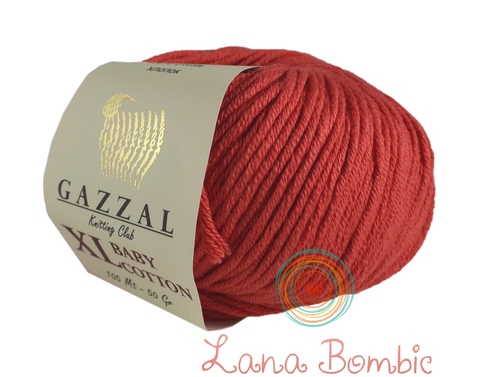 Пряжа Gazzal Baby Cotton XL 3418 коралловый