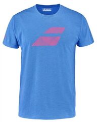 Футболка теннисная Babolat Exercise Big Flag Tee Men - french blue heather