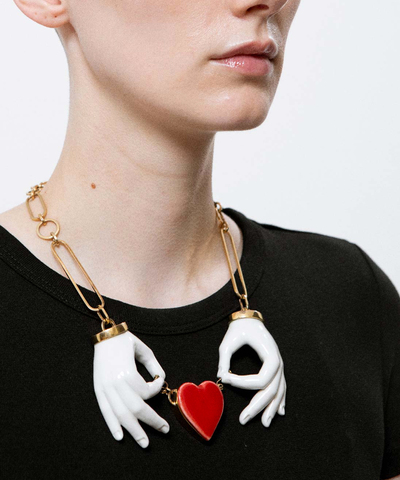 Колье Heart Couple Hand