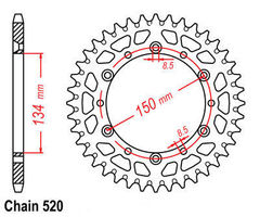 звезда ведомая Kawasaki стальная