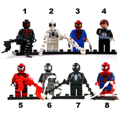 Minifigures Spider Man Blocks Building