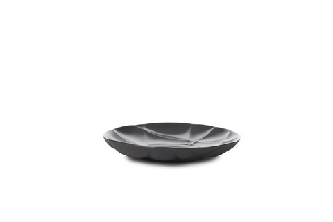 Фарфоровая глубокая тарелка 23 см, черная, артикул 650729, серия Succession