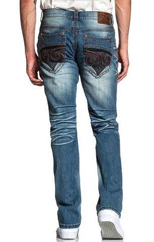 Affliction | Джинсы мужские Ace Fleur Chicago 110SS207 сзади