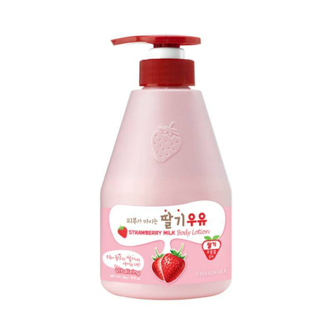 Welcos Kwailnara Strawberry Milk Body Lotion Лосьон для тела с клубничным йогуртом