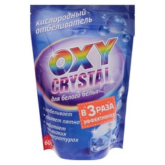Отбеливатель Selena Oxy crystal, порошок, для белых тканей, кислородный, 600 г 2580117 4 шт