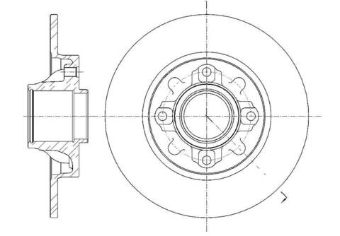 Диск тормозной G-brake  GR-03241 без подшипника