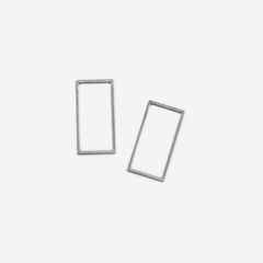 Подвеска-коннектор "Прямоугольник", 21*10мм, сталь