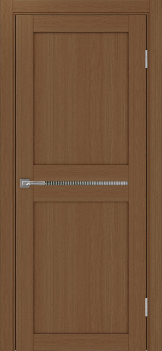 Дверь межкомнатная Оптима Порте Турин 520.121, цвет орех, экошпон, стекло мору