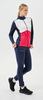 Тренировочная куртка Nordski Advance White/Pink/Blueberry W женская