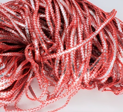 Шнур декоративный, ш. 5 мм, красный