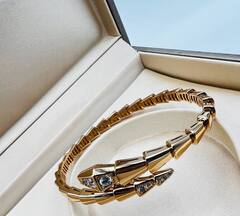 83063 - Браслет ЗМЕЯ -SERPENTI в лимонной позолоте,качество VGOLD