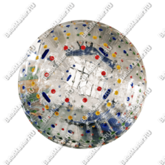 Гидро/аква зорб ТПУ с цветными держателями, 2 сидения, 3 м.