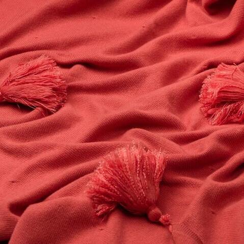 Плед-палантин GRACE Rene Real шиповник 110x170 см