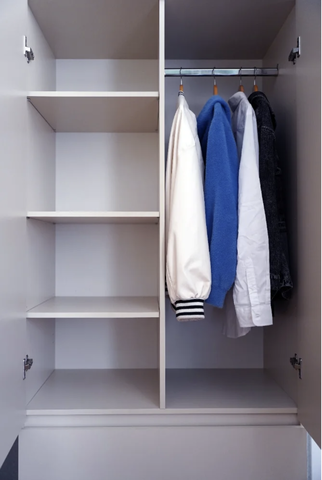 Шкаф распашной для одежды Мори, белый 90х50х210 см