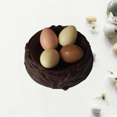 Шоколадная фигурка Гнездо с яйцами беж