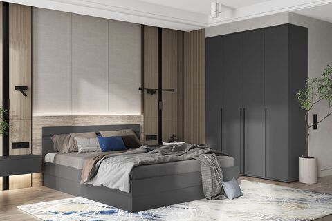 Спальня Челси №7 Графит / Графит