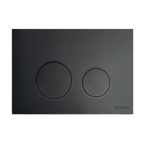 TECE S240115 TECEspring LT Панель смыва из пластика для унитазов c двумя режимами смыва, цвет черный матовый