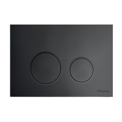 TECE S240115 TECEspring LT Панель смыва из пластика для унитазов c двумя режимами смыва, цвет черный матовый фото