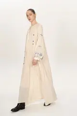 Платье длинное, разноцветное