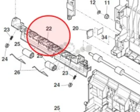 Sharp PGIDM0302QSZ2 Right door guide original