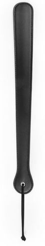 Черная гладкая классическая шлепалка с ручкой - 48 см. - Notabu NOTABU NTB-80590