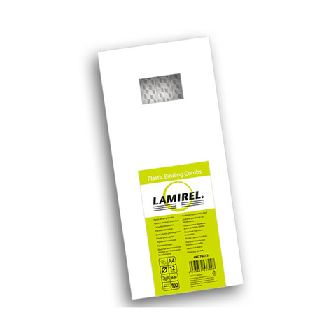 Пружина пластиковая Lamirel LA-78672, 12 мм. Цвет: белый, 100 шт