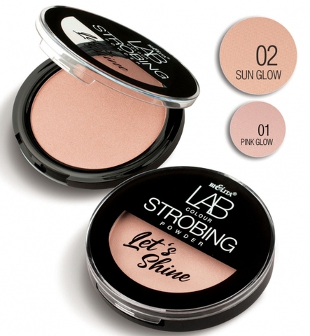 LAB colour Пудра-стробинг Let`s Shine тон 02 sun glow Белита