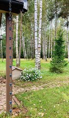 Дождевая цепь «Колокольчики и ромашки», темно-серый RAL7024