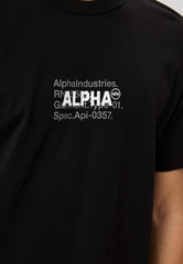 Футболка Alpha Industries Alpha Code Graphic Tee Black (Черная)