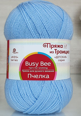 Пряжа "Пчёлка", 100% акрил, 100гр - 500м, голубой