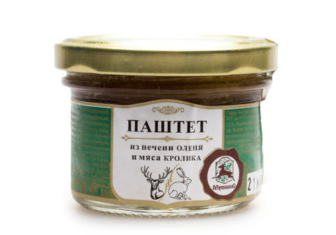 Паштет из печени оленя и кролика, 100г