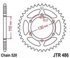 Звезда мотоциклетная JT JTR486.45