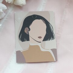 Дисплей для серег, картон, 6*8 мм, 1 штука, И034