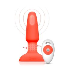 Оранжевая анальная пробка с эффектом римминга Rimming Plug