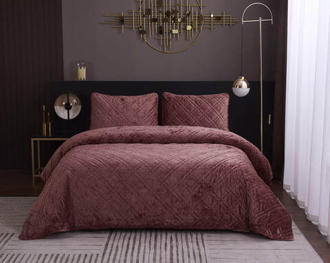 Покрывало 160х220 и наволочка 50х70 Sofi De MarkO Селена Терракот