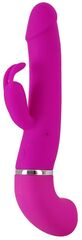 Лиловый вибратор-кролик с функцией сквирта Cumshot Rabbit Vibrator - 24 см. - 