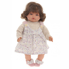 Munecas Antonio Juan Кукла озвученная Иса с шарфом, 42 см, плачет, м/н (16175)