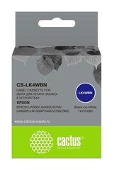 Картридж ленточный Cactus CS-LK4WBN черный для Epson LW300, LW400, LW700, LW600P, LW1000P