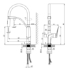 Lemark LM3074C086 Комплект Lemark: Смеситель LM3074C для кухни с гибким изливом + Фильтр для очистки жесткой воды OPTI