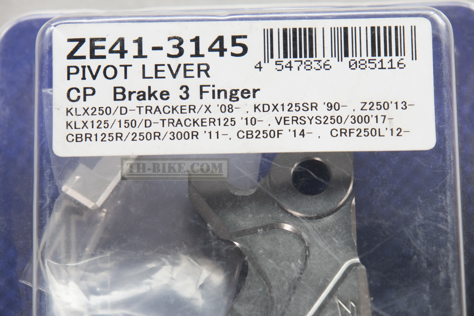 ZE41-3145 Brake lever zeta 3' fingers. Honda CRF250-300-L-M-Rally