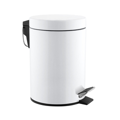 Pedal bin 5 L., AISI 304 stainless steel AISI 304, white epoxy Mediclinics PP1305 фото