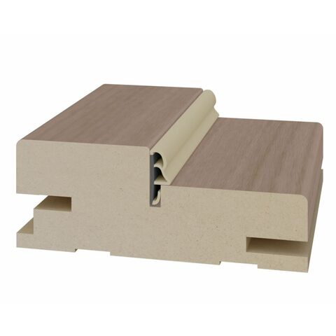 Дверная коробка телескопическая 80х30х2070мм экошпон Ясень темный