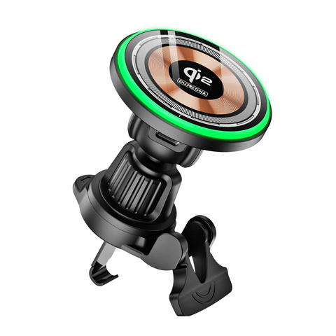 Магнитное беспроводное автомобильное зарядное устройство MagSafe, версия V5 Qi2 Magnetic 15W, Duzzona
