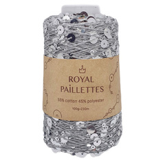 Royal Paillettes (008 - серый меланж серебро)