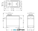 Сервопривод PowerHD 1501MG (15.5-17 кг/см, 0.16-0.14 сек/60°, 60г)