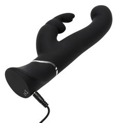 Черный вибратор-кролик G-Spot Stroking Vibrator - 24,2 см. - 