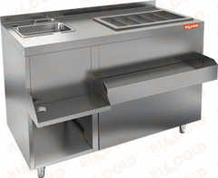 Барная коктейльная станция закрытого типа Hicold НБМКС-12/7БПК Без ящиков