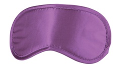 Фиолетовая плотная маска для сна и любовных игр - 