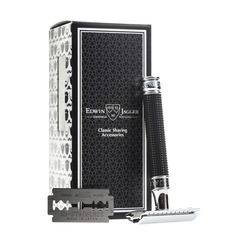 Станок для бритья Edwin Jagger DE3DBC15BL черная смола эффект алмаза