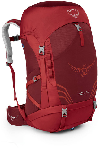 Картинка рюкзак туристический Osprey Ace 38 Paprika Red - 1